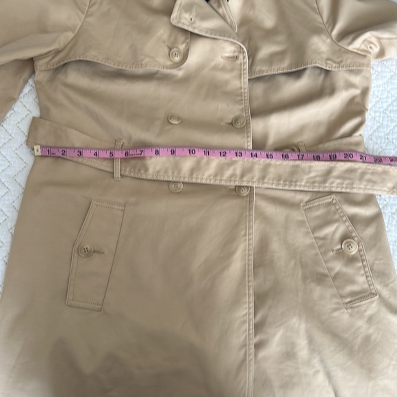Tommy Hilfiger Women’s Solid Double-Breasted Trench Coat Tan Size XL - Picture 13 of 15